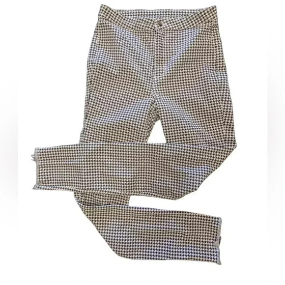 Divided H&M Jeans  High Rise Black & White Checkered Pants Size 6 - Picture 7 of 9